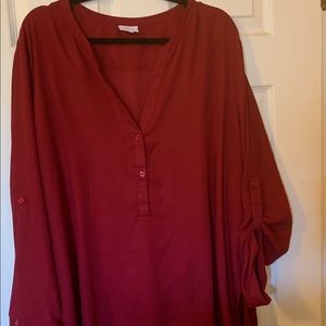 Maroon/red blouse